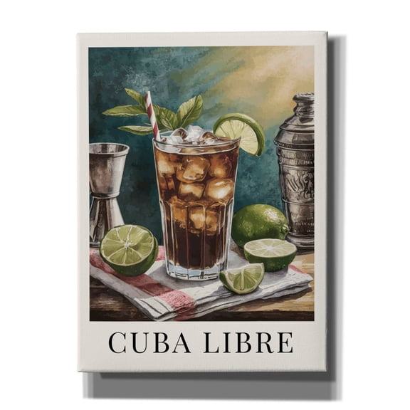 Epic Graffiti 'Cuba Libre'  by Andreas Magnusson Canvas Wall Art, 40" x 54"