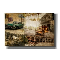 Epic Graffiti 'Cuba' by GraphINC, Giclee Canvas Wall Art, 18"x12"