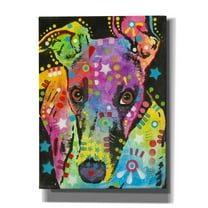 Epic Graffiti 'Curious Greyhound' by Dean Russo, Canvas Wall Art, 40"x54"