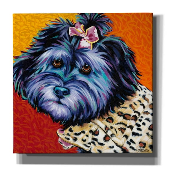 Epic Graffiti 'Cute Pups III' by Carolee Vitaletti, Canvas Wall Art, 37"x37"