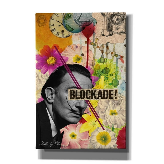 Epic Graffiti 'Dali' by Elo Marc, Canvas Wall Art, 40"x60"