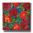 thumbnail image 1 of Epic Graffiti 'Dance Of Love- Roses & Zinnias' by Carissa Luminess, Canvas Wall Art, 26"x26", 1 of 2