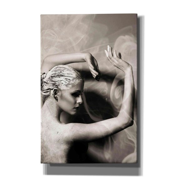 Epic Graffiti 'Dancer Statue' by Incado, Giclee Canvas Wall Art, 26"x40"