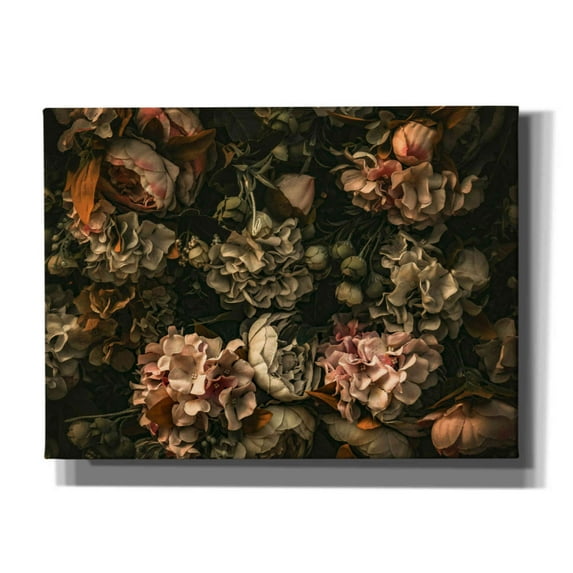 Epic Graffiti 'Dark Floral Arrangement' by Incado, Giclee Canvas Wall Art, 54"x40"
