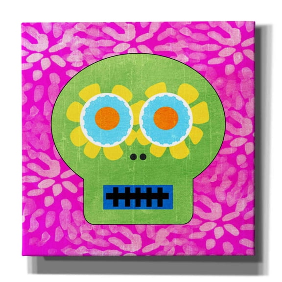 Epic Graffiti 'Day Of The Dead I' by Linda Woods, Canvas Wall Art, 18"x18"