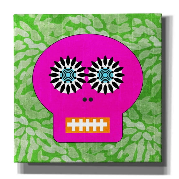 Epic Graffiti 'Day Of The Dead II' by Linda Woods, Canvas Wall Art, 37"x37"