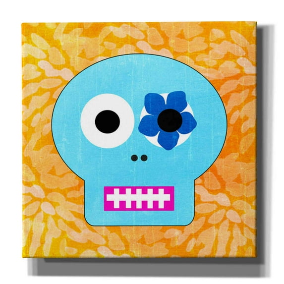 Epic Graffiti 'Day Of The Dead III' by Linda Woods, Canvas Wall Art, 18"x18"