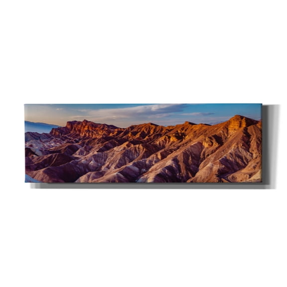 Epic Graffiti 'Death Valley - Zabriskie Point Panorama' by Epic Portfolio Canvas Wall Art, 36" x 12"