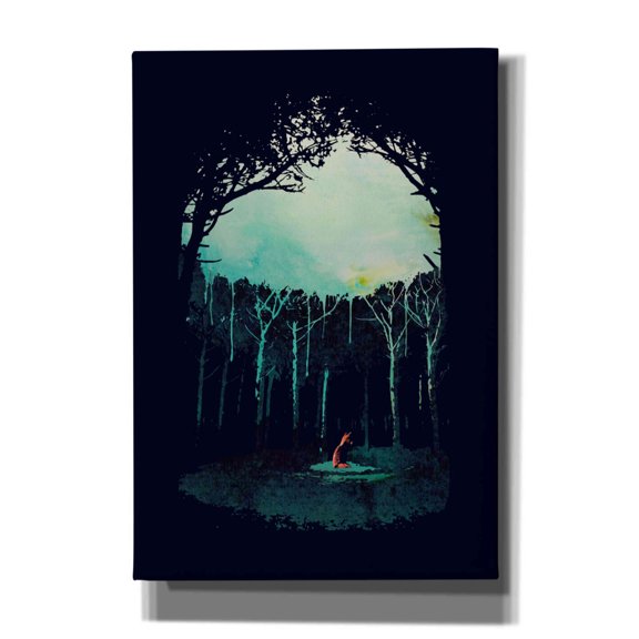 Epic Graffiti 'Deep In The Forest' by Robert Farkas, Giclee Canvas Wall Art, 18"x26"