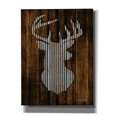 Epic Graffiti 'Deer Head I' by Cindy Jacobs, Canvas Wall Art, 12"x16"