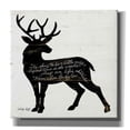 thumbnail image 1 of Epic Graffiti 'Deer in Black' by Cindy Jacobs, Canvas Wall Art, 26"x26", 1 of 2
