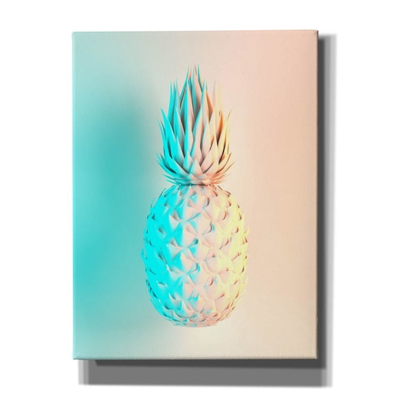 Epic Graffiti 'Delicate Pineapple' by Epic Portfolio, Canvas Wall Art, 12"x16"