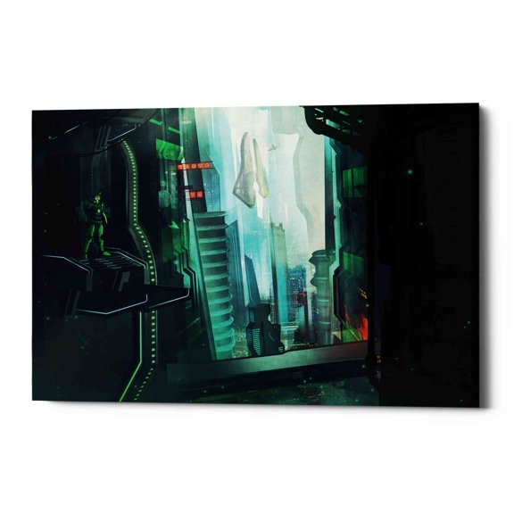 Epic Graffiti "Digital Age" by Jonathan Lam, Giclee Canvas Wall Art, 18"x26" - 18" x 26"