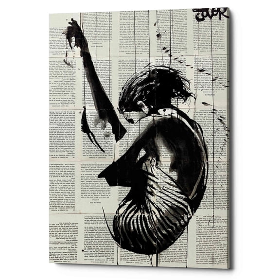 Epic Graffiti 'Dive' by Loui Jover, Canvas Wall Art, 40"x60'