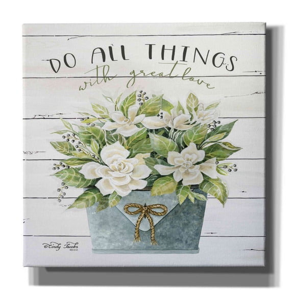 Epic Graffiti 'Do All Things with Great Love' by Cindy Jacobs, Canvas Wall Art, 26"x26"