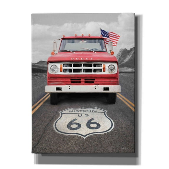 Epic Graffiti 'Dodge on Route 66' by Lori Deiter, Canvas Wall Art, 40"x54"