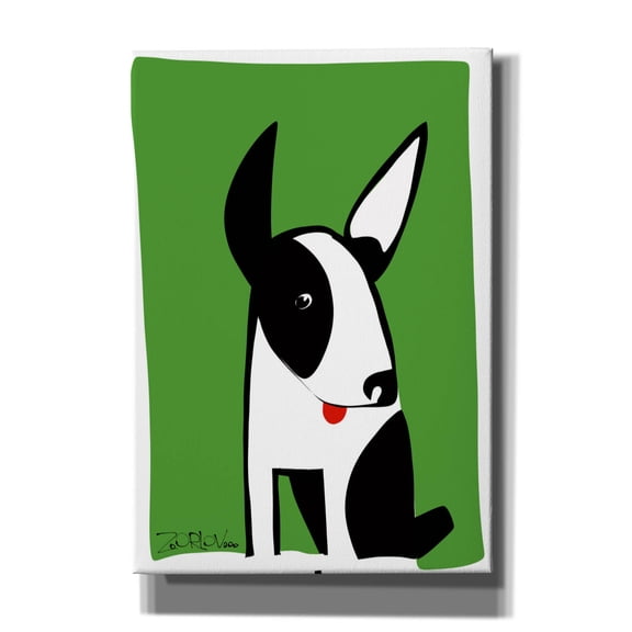 Epic Graffiti 'Dog on Green' by Irena Orlov, Canvas Wall Art, 18"x26"