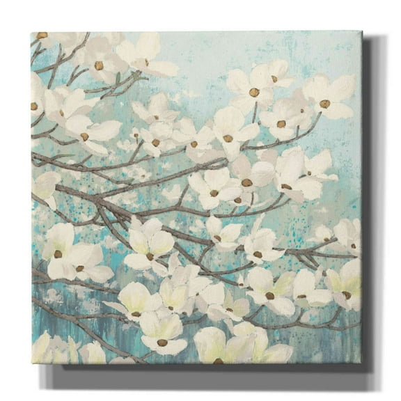 Epic Graffiti 'Dogwood Blossoms' by James Wiens, Canvas Wall Art, 26"x26"