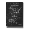 thumbnail image 1 of Epic Graffiti "Double Decker Airplane Blueprint Patent Chalkboard" Giclee Canvas Wall Art, 18"x26", 1 of 3