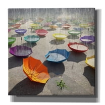 Epic Graffiti 'Downpour' by Cynthia Decker, Canvas Wall Art, 37"x37"