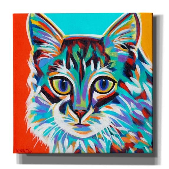 Epic Graffiti 'Dramatic Cats II' by Carolee Vitaletti Canvas Wall Art, 18"x18"