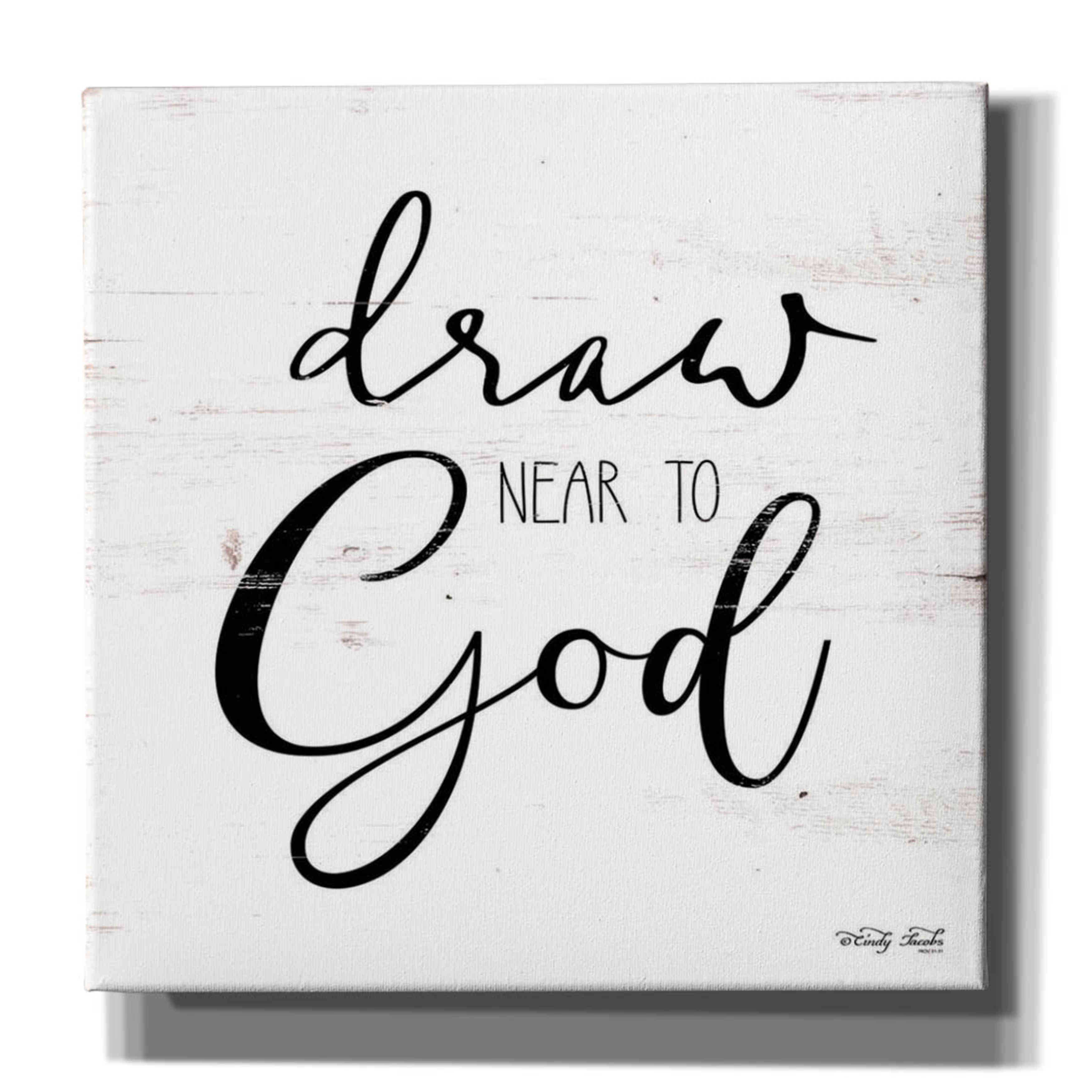 Epic Graffiti 'Draw Near to GodI' by Cindy Jacobs, Canvas Wall Art, 18 ...