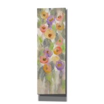 Epic Graffiti 'Dreamy Flowers II' by Silvia Vassileva, Canvas Wall Art, 12"x36"