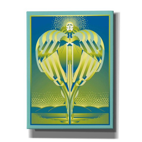 Epic Graffiti 'Earth Angel' by David Chestnutt, Giclee Canvas Wall Art, 40"x54"