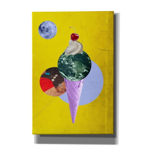 Epic Graffiti 'Earthcone' by Elo Marc, Canvas Wall Art, 40"x60"