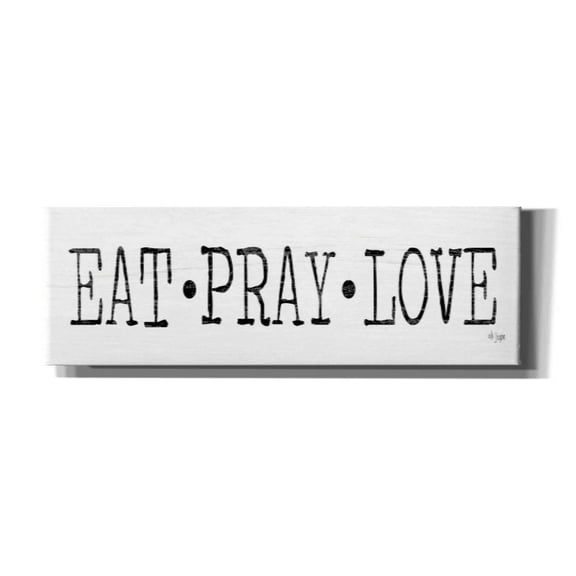 Epic Graffiti 'Eat, Pray Love' by Jaxn Blvd, Canvas Wall Art, 36"x12"
