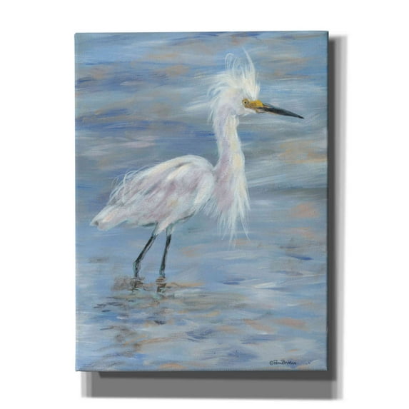 Epic Graffiti 'Egret' by Pam Britton, Canvas Wall Art, 12"x16"