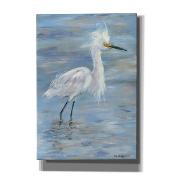 Epic Graffiti 'Egret' by Pam Britton, Canvas Wall Art, 18"x26"
