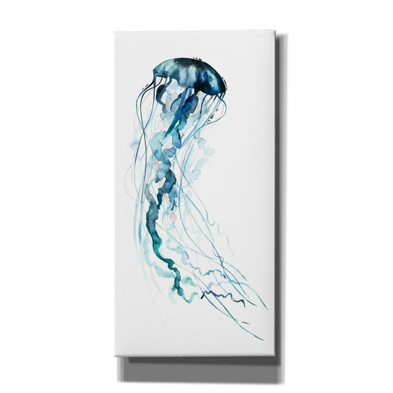 Epic Graffiti 'Electric Tangle II' by Grace Popp, Canvas Wall Glass, 20"x40"