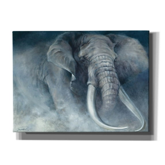 Epic Graffiti 'Elephant Ambush' by Robert Campbell, Canvas Wall Art, 54"x40"