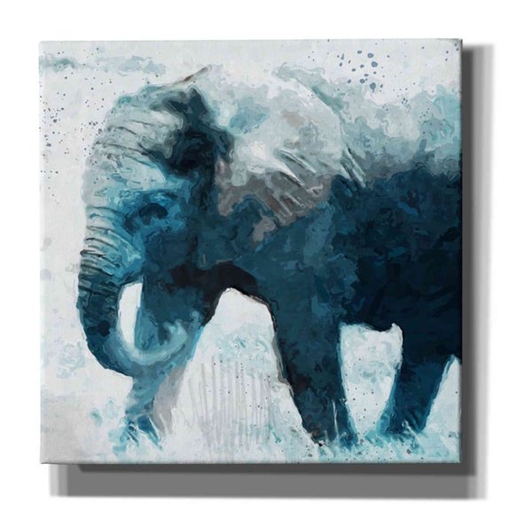 Epic Graffiti 'Elephant' by Linda Woods, Canvas Wall Art, 26"x26"