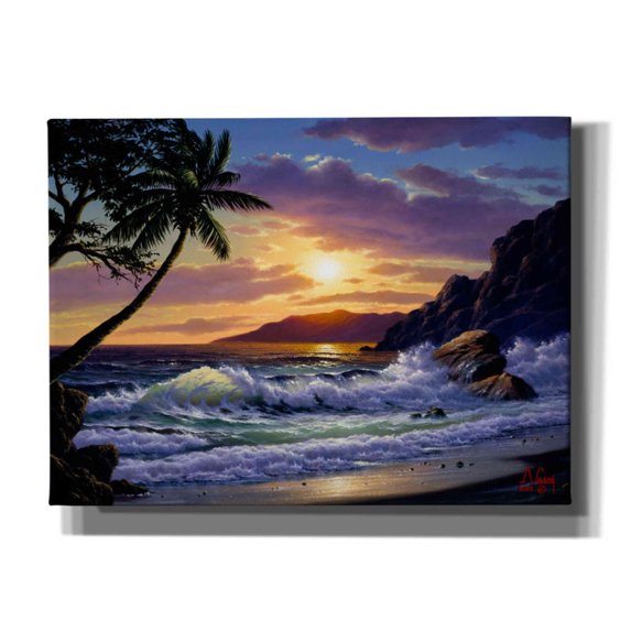 Epic Graffiti 'Emerald Sea' by Anthony Casay, Canvas Wall Art, 54"x40"