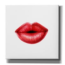 Epic Graffiti 'Emotion Lips I' by Grace Popp, Giclee Canvas Wall Art, 18"x18"