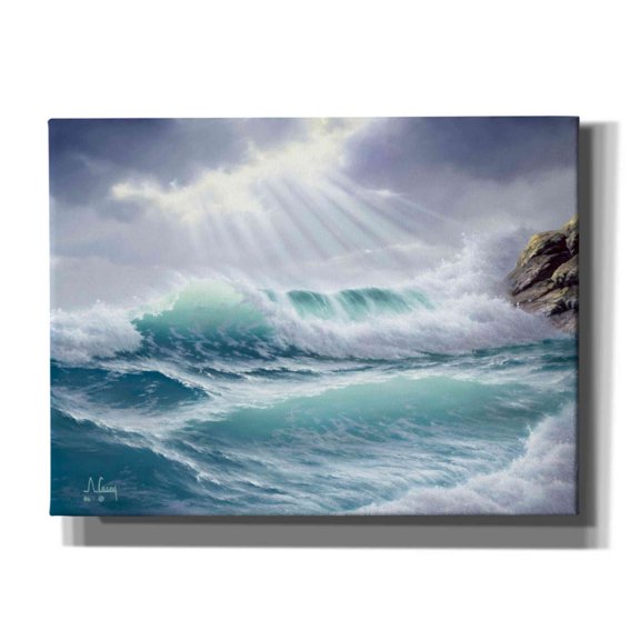 Epic Graffiti 'Emotional Waters' by Anthony Casay, Canvas Wall Art, 16"x12"