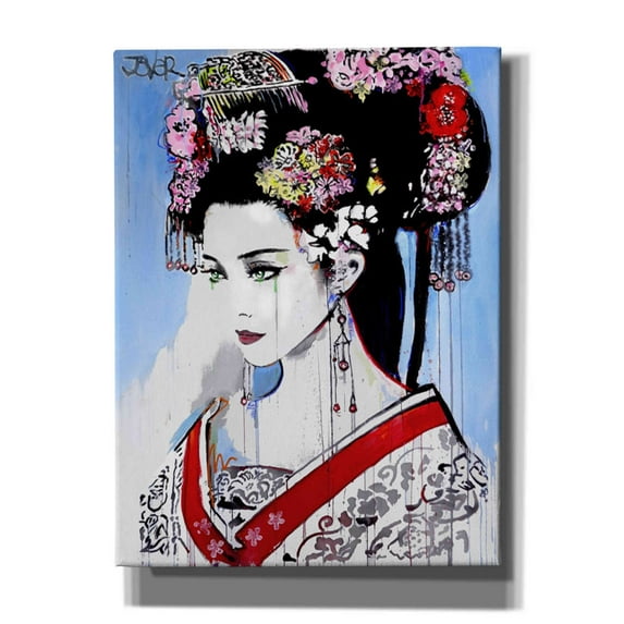 Epic Graffiti 'Empress' by Loui Jover, Canvas Wall Art, 12"x16"