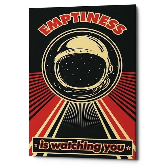 Epic Graffiti  'Emptiness' Giclee Canvas Wall Art - Red 26" x 40"
