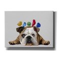 thumbnail image 1 of Epic Graffiti 'English Bulldog and Birds' by Fab Funky Canvas Wall Art, 34"x26", 1 of 3