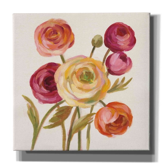 Epic Graffiti 'English Garden II' by Silvia Vassileva, Canvas Wall Art, 26"x26"