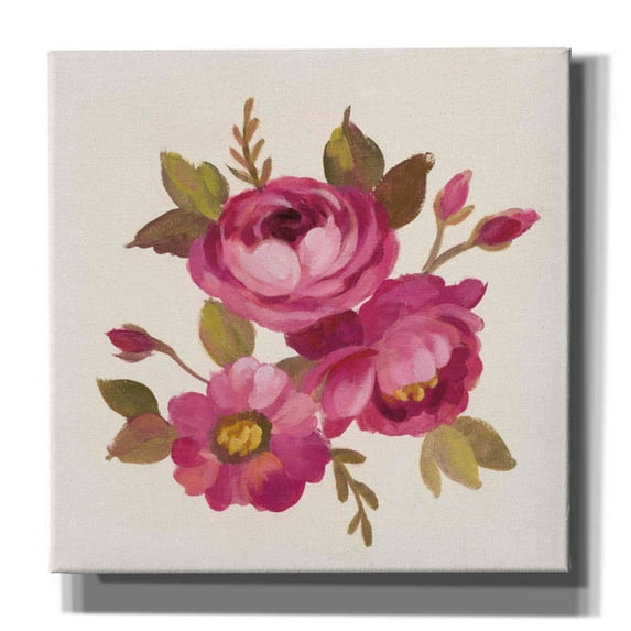 Epic Graffiti 'English Garden III' by Silvia Vassileva, Canvas Wall Art, 26"x26"