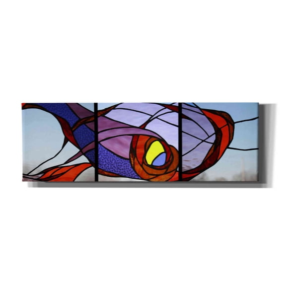 Epic Graffiti 'Entanglement II' by Rita Shimelfarb, Giclee Canvas Wall Art, 60"x20"