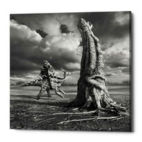 Epic Graffiti Epic Grafitti "Ancient Warrior" by Dariusz Klimczak, Giclee Canvas Wall Art 18" x 18"