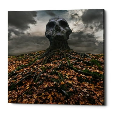 Epic Graffiti Epic Grafitti "Czacha" by Dariusz Klimczak, Giclee Canvas Wall Art 18" x 18"