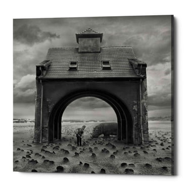 Epic Graffiti Epic Grafitti "Gate" by Dariusz Klimczak, Giclee Canvas Wall Art 18" x 18"