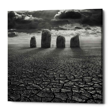 Epic Graffiti Epic Grafitti "Guardian" by Dariusz Klimczak, Giclee Canvas Wall Art 18" x 18"
