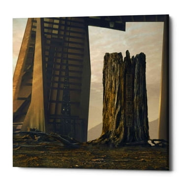 Epic Graffiti Epic Grafitti "Imperium" by Dariusz Klimczak, Giclee Canvas Wall Art 18" x 18"
