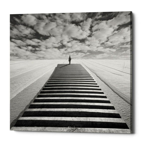 Epic Graffiti Epic Grafitti "The Observer" by Dariusz Klimczak, Giclee Canvas Wall Art 12" x 12"